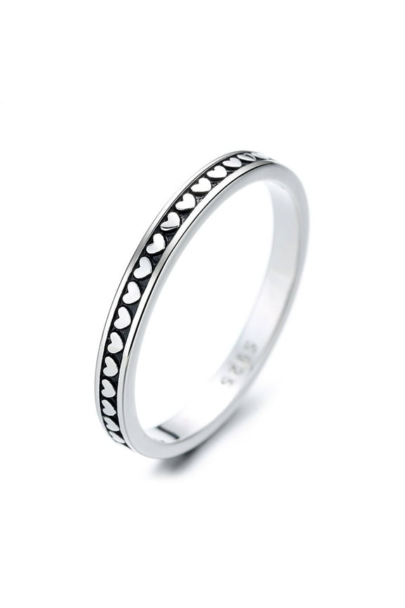 Sterling Silver Artisan Heart Band
