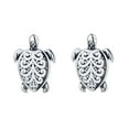 thumbnail image 1 of Amy and Annette Sterling Silver Artisan Turtle Earrings, 1 of 4