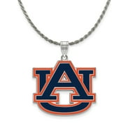 BLACK BOW JEWELRY COMPANY Sterling Silver Auburn U XL Enamel Pendant Necklace - 24 Inch