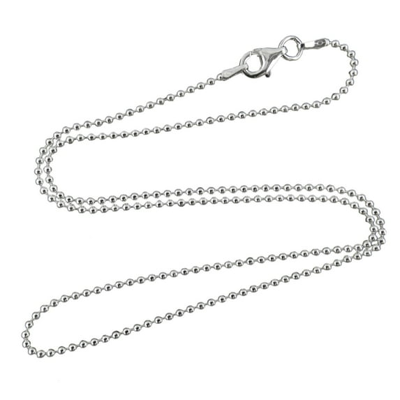 Sterling Silver BALL BEAD Chain 1.5mm Necklace 925 16", 18", 20", 22", 24", 30"