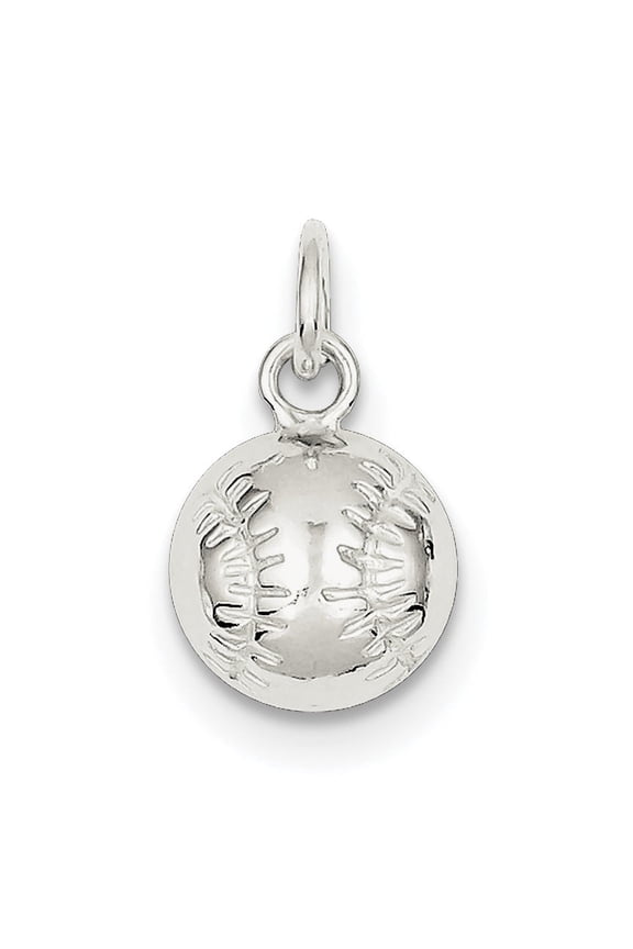 Sterling Silver BASEBALL Charm
