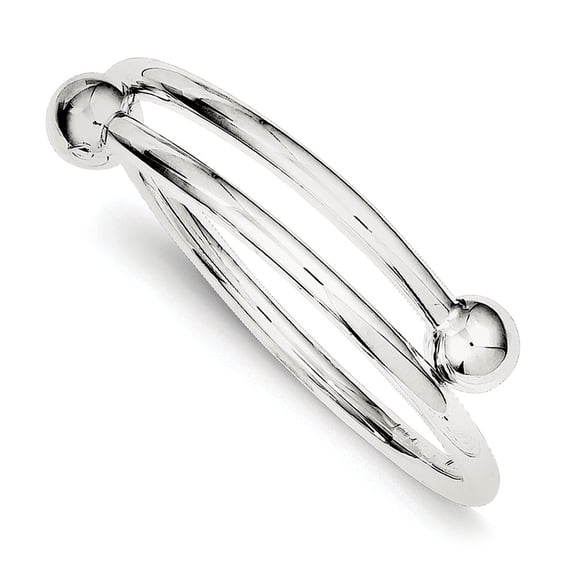 Sterling Silver Baby Bangle Bracelet - 5.5 Grams - Measures 8mm Wide