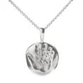 thumbnail image 1 of Sterling Silver Baby Hand Imprint Pendant Necklace, 18", 1 of 3
