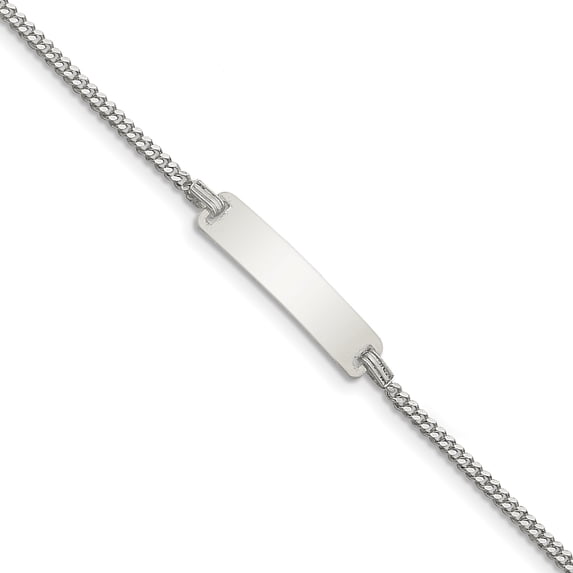 Sterling Silver Baby ID Bracelet