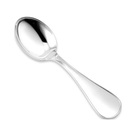 Sterling Silver Baby Spoon Wide Keepsake Engraveable Plain