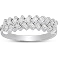 thumbnail image 1 of Sterling Silver Baguette-cut Cubic Zirconia CZ Ring, 1 of 8