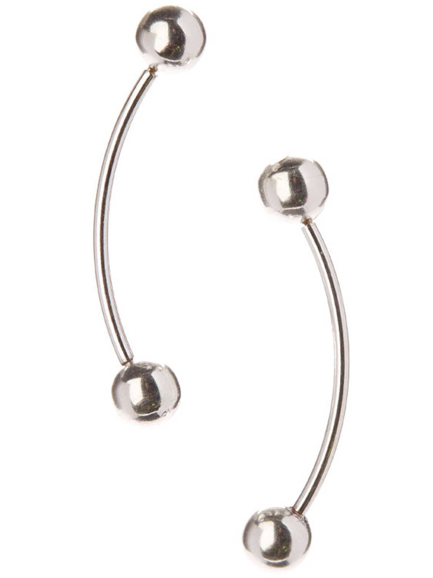 Sterling Silver Ball Bar Drop Earrings