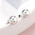 thumbnail image 1 of Amy and Annette Sterling Silver Ball Stud Earrings for Women, 1 of 4