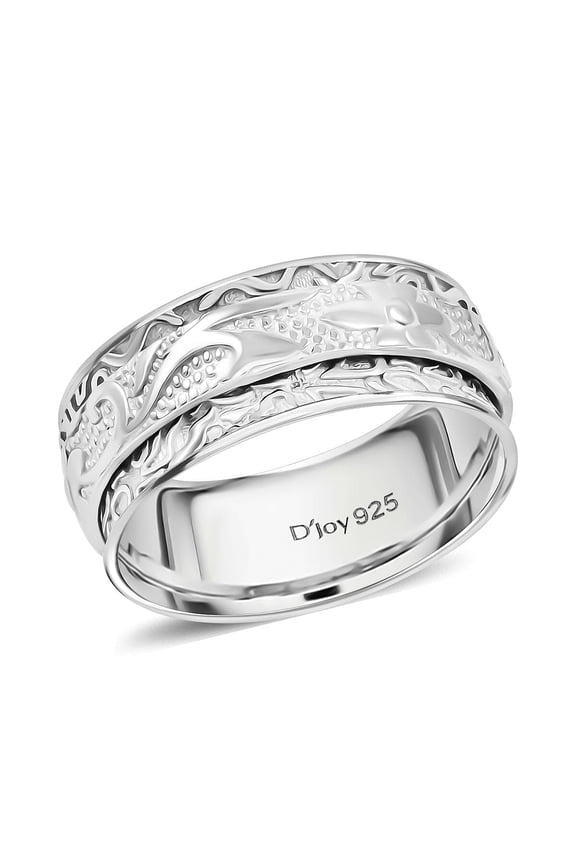 Sterling Silver Band Ring Size 7 5.50 Grams Birthday Christmas Gifts