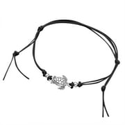 USYFAKGH Sterling Silver Bangle Bracelets for Women Women's Beach Ocean Cute Design Sea Turtle Wax Rope Anklet Bracelet