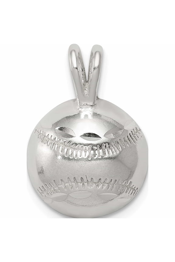 Sterling Silver Baseball Charm