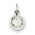 thumbnail image 1 of 925 Sterling Silver Solid Polished Basketball Charm 13x11mm Wide Pendant Necklace for Women, 1 of 2