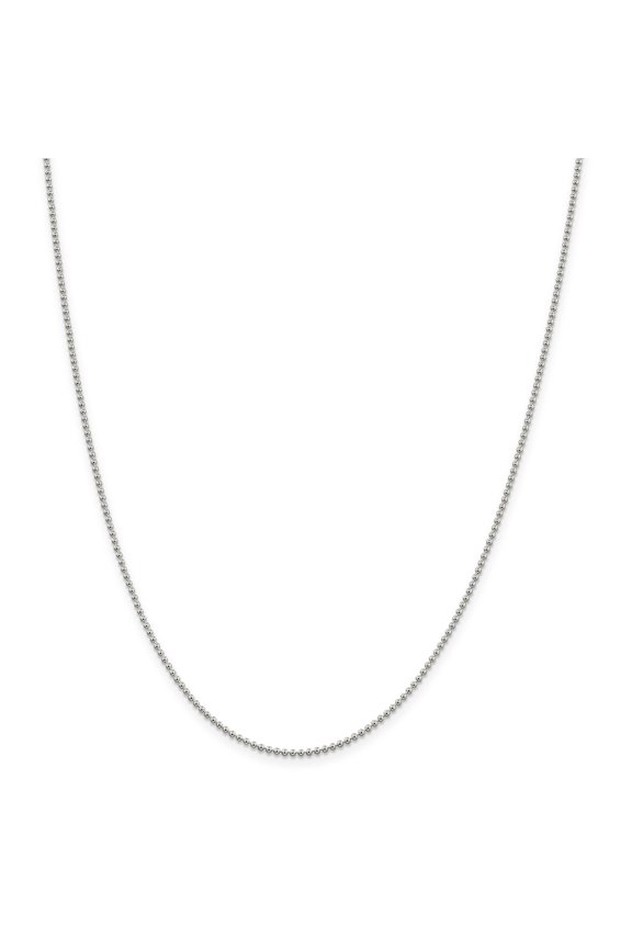 Sterling Silver Bead Bracelet 10"