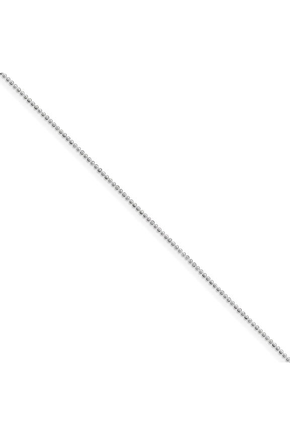 Sterling Silver Bead Bracelet 10"