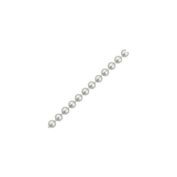 Sterling Silver Beaded Ball Chain Necklace 24