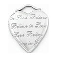 thumbnail image 1 of Sterling Silver Believe In Love 20mm Heart Locket, 1 of 2