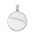 thumbnail image 1 of Sterling Silver Rhodium-plated & CZ Aries Zodiac Pendant QC9730, 1 of 4
