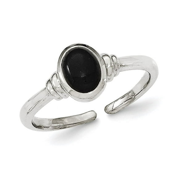 Sterling Silver Black Agate Ring