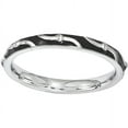 thumbnail image 1 of Sterling Silver Black Enamel Ring, 1 of 7