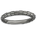 thumbnail image 1 of Sterling Silver Black-Plated Domed Ring, 1 of 6
