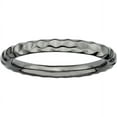 thumbnail image 1 of Sterling Silver Black-Plated Hammered Ring, 1 of 10