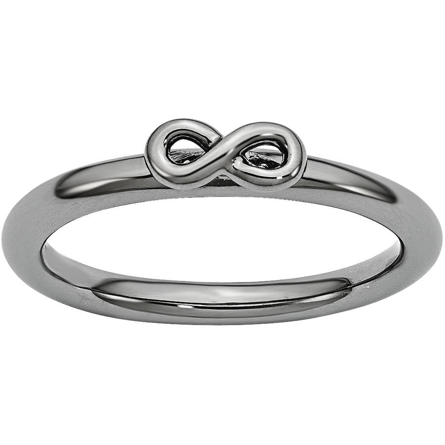 Black Infinity Ring - kellinsilver.com