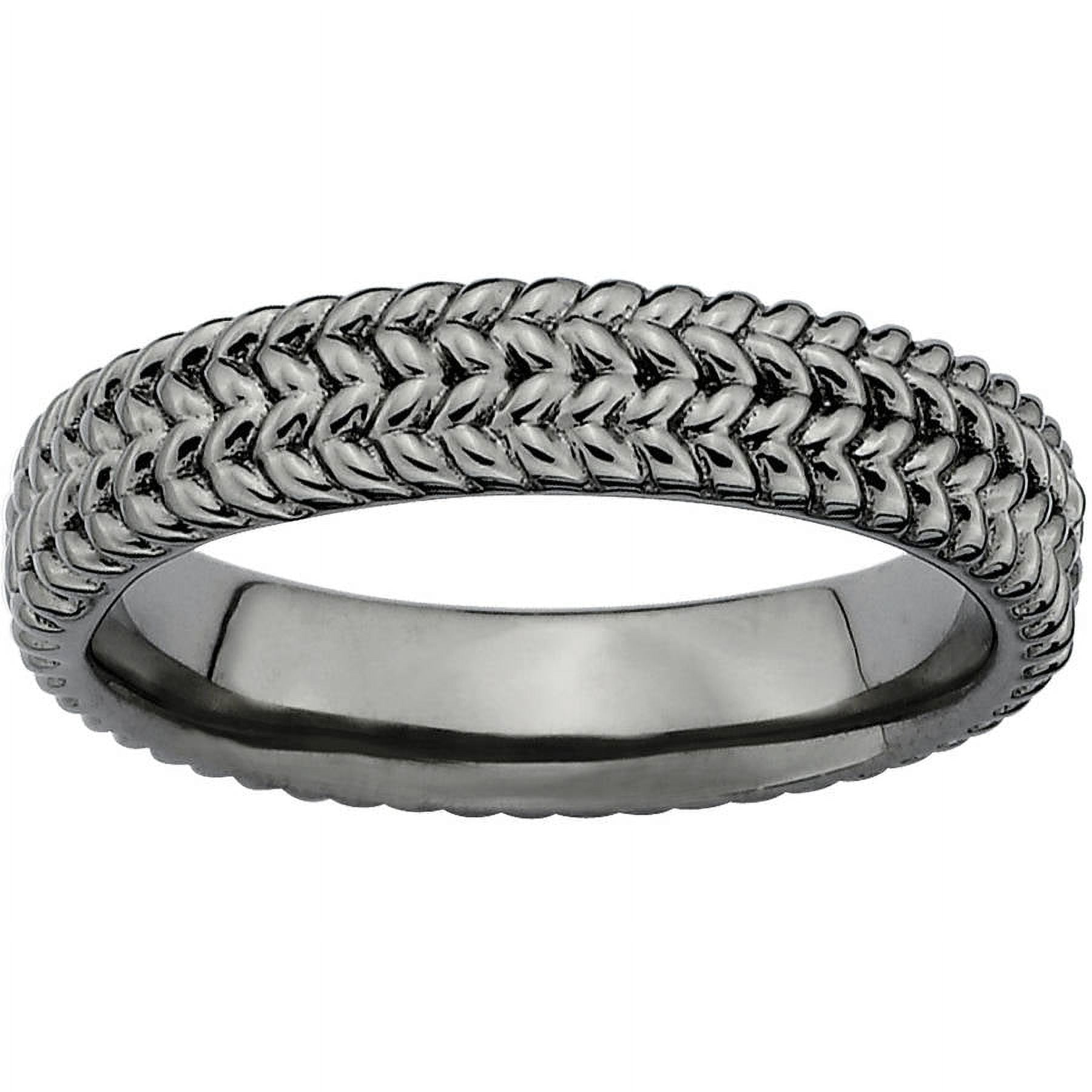 Sterling Silver Black-Plated Ring