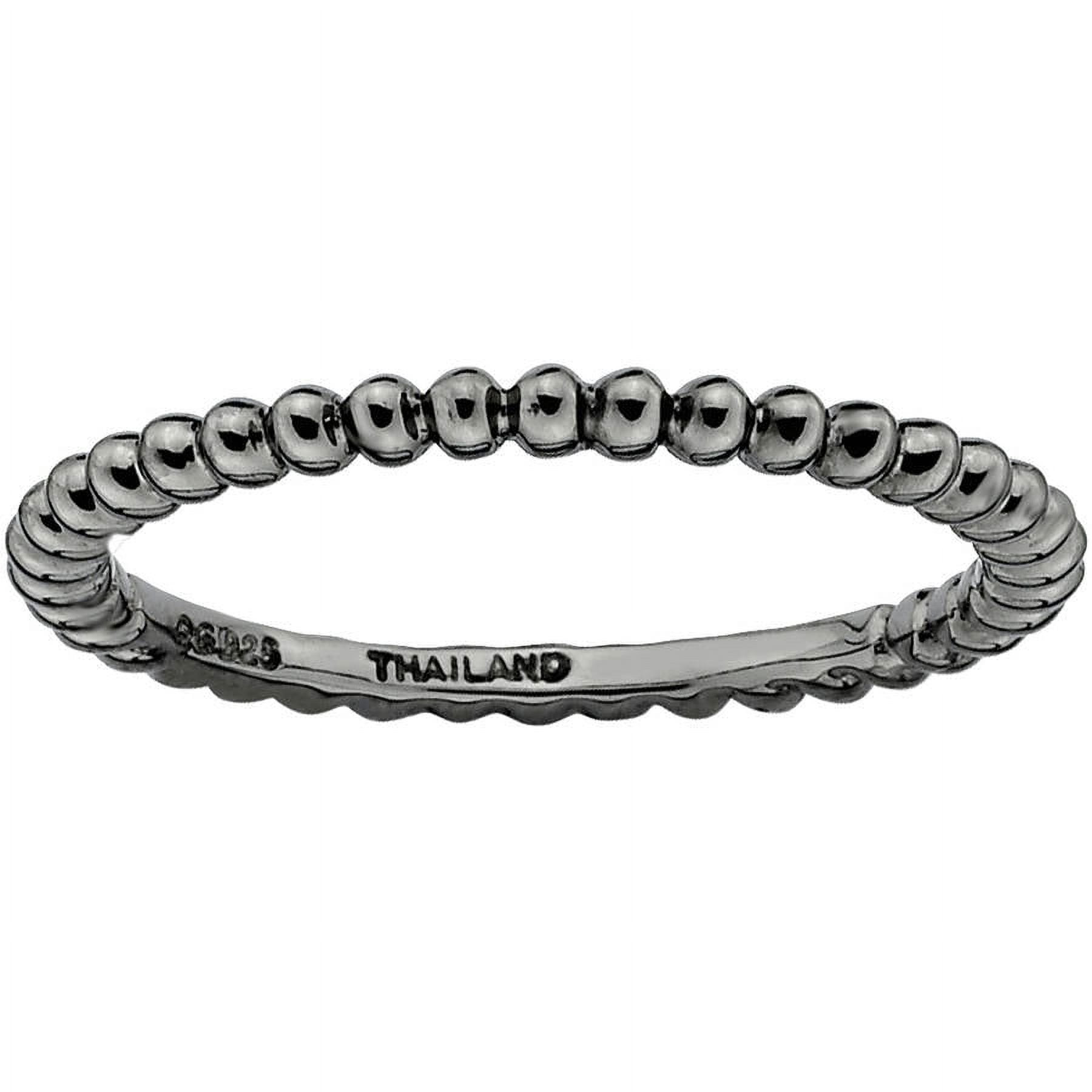 Sterling Silver Black-Plated Ring