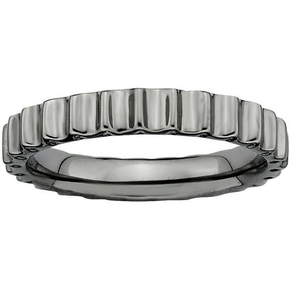 Sterling Silver Black-Plated Ring
