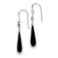 thumbnail image 1 of Sterling Silver Black Stone Earrings Sterling Silver Earrings, 1 of 1