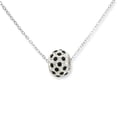 thumbnail image 1 of Sterling Silver Black & White Stellux Crystal Necklace, 1 of 1