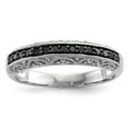thumbnail image 1 of Sterling Silver Black and White Diamond Ring, 1 of 1