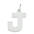 thumbnail image 1 of Sterling Silver Block Letter J Initial Charm Pendant, 1 of 1