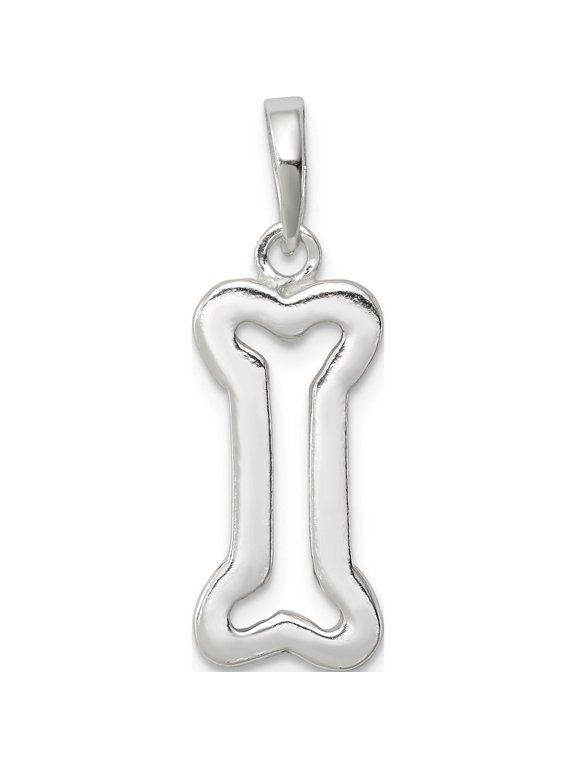 Sterling Silver Bone Pendant