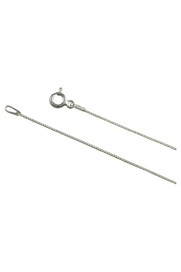 Sterling Silver Box 012 0.7mm Necklace Thin Fine Chain Italy Solid .925 Jewelry