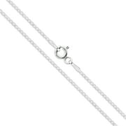 SAC SILVER Sterling Silver Box Chain 1.5mm Genuine Solid 925 Italy Necklace 18" Jewelry Female Unisex