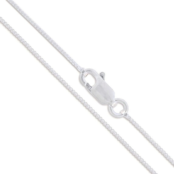 Sterling Silver Box Chain 1.5mm Solid 925 Italy Lightweight Lobster Claw Clasp Necklace 24" Jewelry Female