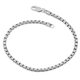 thumbnail image 1 of KoolJewelry Sterling Silver Box Chain Bracelet (3mm, 8.5 inch), 1 of 4