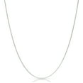 thumbnail image 1 of Sterling Silver Box Chain Necklace 1MM-3MM, Solid 925 Italy, 16-24 inch, Next Level Jewelry, 1 of 8