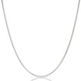 thumbnail image 1 of Sterling Silver Box Chain Necklace 1MM-3MM, Solid 925 Italy, 16-24 inch, Next Level Jewelry, 1 of 8