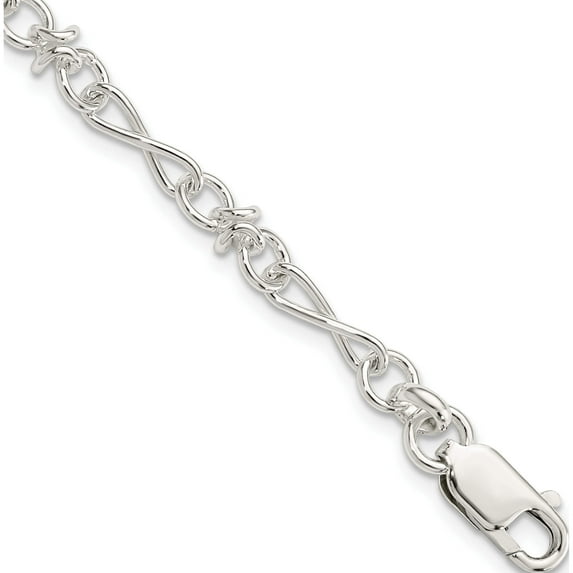 Sterling Silver Bracelet (7.5 X 6) Made In India qg2217-7.5