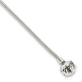 thumbnail image 1 of Sterling Silver Bracelet Bead and Beaded mm 6.25 in 16cm Reflections Kids Hinged Clasp, 1 of 1