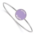thumbnail image 1 of Sterling Silver Bracelet Greek Sigma Kappa 19 mm 7 in LogoArt Enameled Slip-on Bangle, 1 of 3