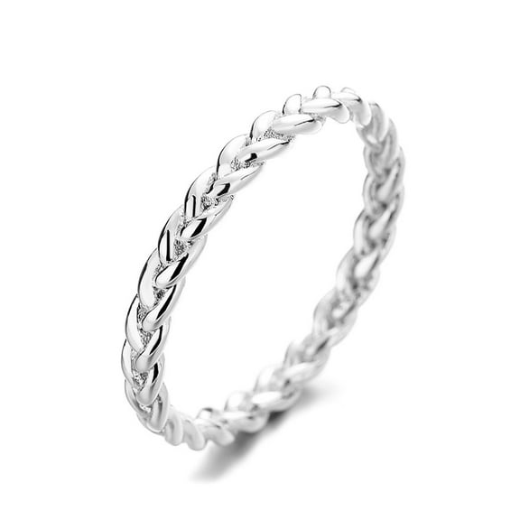 Sterling Silver Braided Band Ring