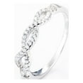 thumbnail image 1 of Sterling Silver Braided Band with Crystal, 1 of 5