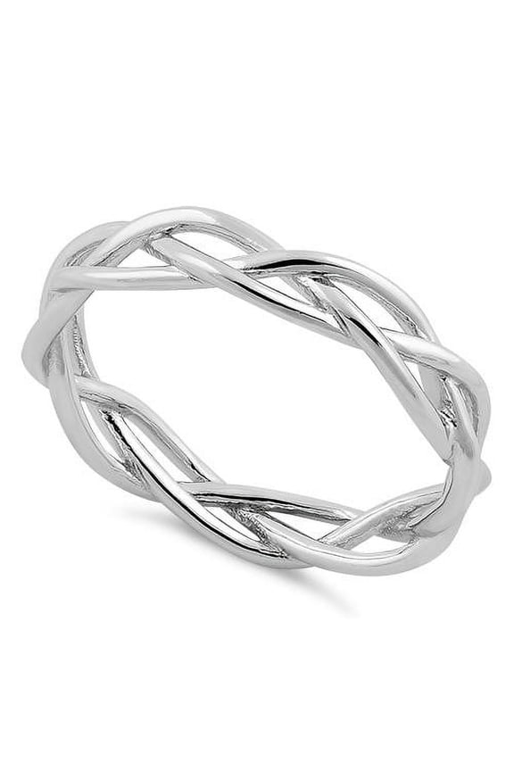 Sterling Silver Braided Ring (8)