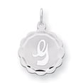 thumbnail image 1 of Sterling Silver Brocaded Initial G Charm, 1 of 1