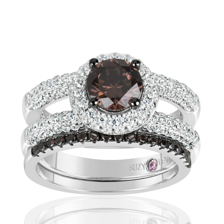 Chocolate cubic zirconia rings online
