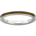 thumbnail image 1 of Sterling Silver Brown-Enameled 2.25mm Ring, 1 of 11