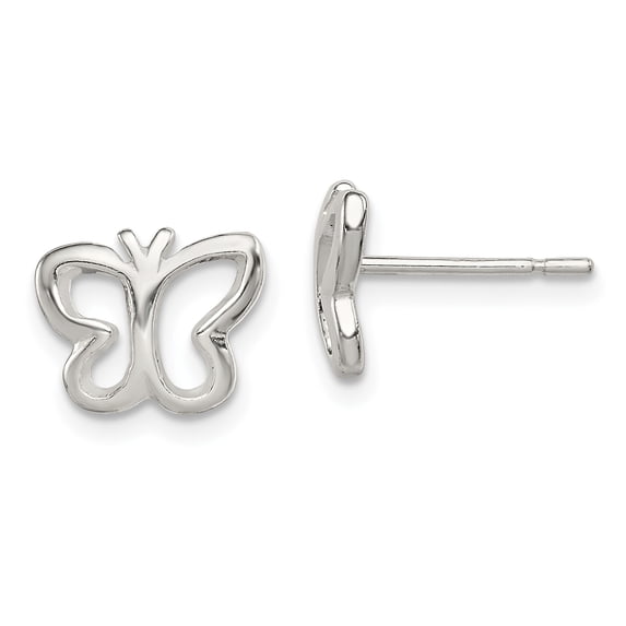 Sterling Silver Butterfly Post Earrings Sterling Silver Earrings
